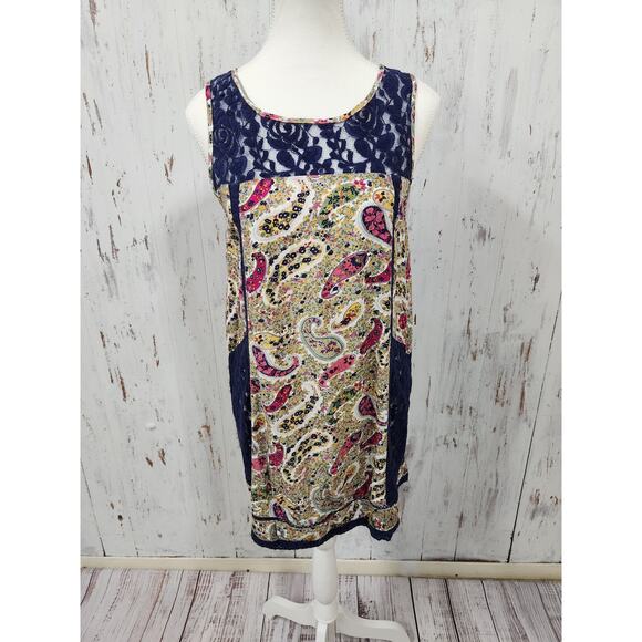 Umgee Top Womens M Floral Paisley Lace Cottagecore Romantic Victorian - Picture 3 of 12